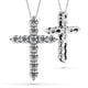 thumbnail image 1 of Collar SIGALIT Cruz de Moissanita en Plata Esterlina con Rodio, 1 of 8