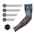 thumbnail image 5 of ALAZA Cheetahs and Snowflakes UV Sun Protection Arm Sleeves UPF 50+ Compression Cooling Sleeve 1 Pair, 5 of 7