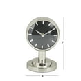 thumbnail image 3 of DecMode 7" Silver Stainless Steel Small Clock, 3 of 8