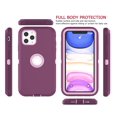 thumbnail image 2 of iPhone 11 Pro Max Cases, Sturdy Phone Case for iPhone 11 Pro Max 6.5", Tekcoo Full-Body Shockproof Protection Heavy Duty Armor Hard Plastic & Shock Absorption Rubber Rugged Bumper 3-in-1 Case Cover, 2 of 7