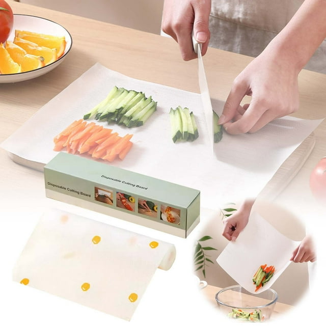 Boreal Craft Disposable Cutting Board Mat Disposable Cutting Board Roll Disposable Cutting Boards Sheets For Meat Kitchen Dining Table with Storage Set for 4 Place Mats for round Tables Washable
