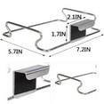 thumbnail image 3 of Under Sink Trash Bag Holder for Cabinet Doors & Cupboards, Large Stainless Steel Garbage Bag Organizer for Kitchen RV Camper Use, Plastic Bag Dispenser Mount - (1 Piece), 3 of 6