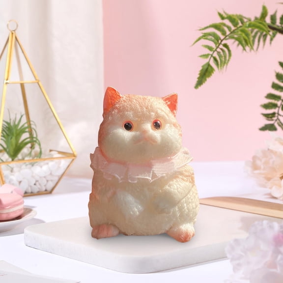 Adorable Cat Shape Squeeze Toy for Stress, Soft Fidget Ball for Adults Home Decor, Decorative Squeeze Toy Compact Size for Anxiety Relief Desk