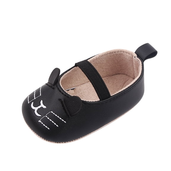 Generic Spring and Summer Children Baby Toddler Shoes Boys and Girls Casual Shoes Flat Soles Light and Comfortable Solid Color Cartoon Cat Shape