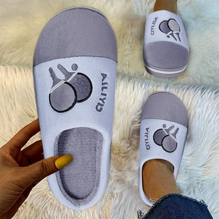 

WOXINDA Men s Women s Indoor Home Shoes Warm Shoes Soft-soled Cotton Slippers