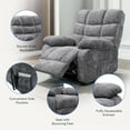 thumbnail image 4 of FLEXISPOT OKIN Dual Motor Oversized Power Lift Recliner Chair Heat & Massage for Elderly, Full Recline,Lay-Flat Capability & Adjustable Wide Backrest (25.2" Seat Width), 4 of 8