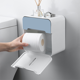thumbnail image 4 of Caja de papel higiénico simple y creativa sin perforar, rollo de papel impermeable, caja de papel higiénico, caja de papel creativa para el hogar montada en la pared, 4 of 5