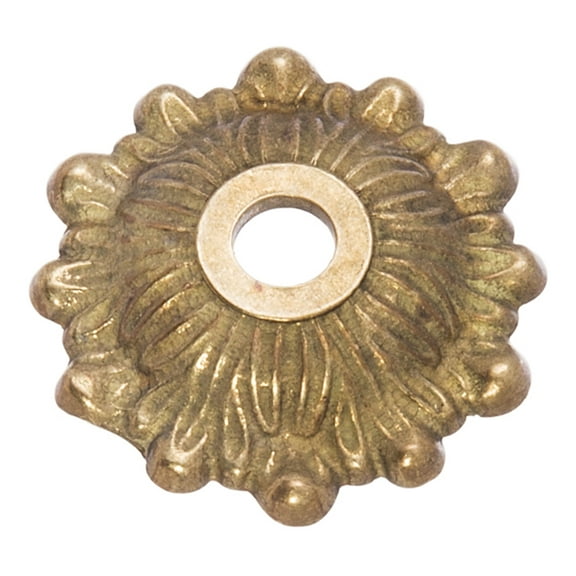 B&P Lamp® Cast Brass Bobesche with Fern Design