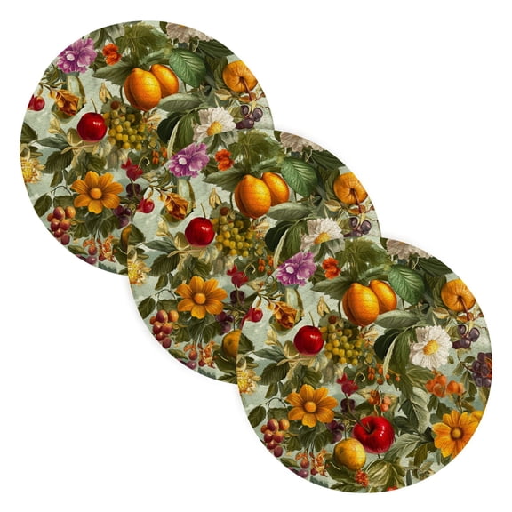 BZSMCE Mats for Pots,Pans Place Flower Plants Patterns Simple Style Pattern Pot Mats