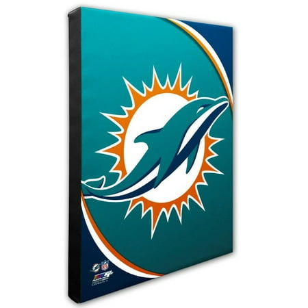 Nfl Hand Signed 16x20 Photograph - Photo File Miami Dolphins Team Logo Canvas Print Picture Artwork 16x20 NFL FL