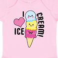 thumbnail image 4 of Inktastic I Love Ice Cream with Cute Ice Cream Cone Boys or Girls Baby Bodysuit, 4 of 5