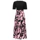 thumbnail image 4 of Vestido de Manga Corta de Primavera de Impresión de Cintura Alta Cuello Redondo Vestido Casual, Vestido de Manga Corta de Moda de Poliéster para Mujeres, Lavado de Manos Verano, 4 of 7