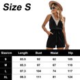 thumbnail image 2 of Mamelucos sin mangas con volantes y cuello redondo informales de verano para mujer, 2 of 6