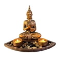 thumbnail image 1 of simhoa Bougeoir Statue en Résine Bouddha pour Ornements B B, 1 of 6