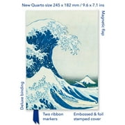 Flame Tree Quarto Notebook: Katsushika Hokusai: The Great Wave (Foiled Quarto Journal) (Notebook / blank book)