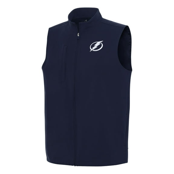 Men's Antigua Navy Tampa Bay Lightning Regard Full-Zip Vest