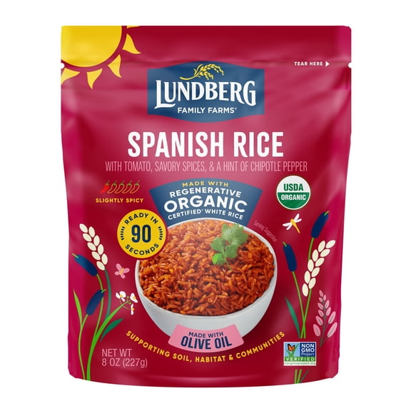 Lundberg Spanish Rice, White, Ready to Heat, Organic - 8 oz