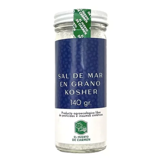 Sal De Mar Grano 140g Huerto De Carmen Sin Yodo Sin Cloro