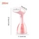 thumbnail image 4 of Moyic Vaporizador de ropa, 280ml, viaje, 18g/min, 1200W/1500W, plancha de vapor de tela DIY, dispositivo de planchado de ropa colgante portátil Electrodomésticos 3 engranajes Rosa claro Moyic HA059647-03B, 4 of 6
