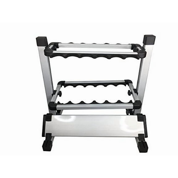 Pactrade Marine Fishing Rod Holder Aluminum Alloy Portable 12 Vertical Rack Boat Home Garage