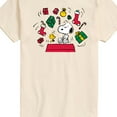 thumbnail image 3 of Peanuts - Snoopy And Woodstock Christmas Overload - Men's Short Sleeve Graphic T-Shirt, 3 of 6