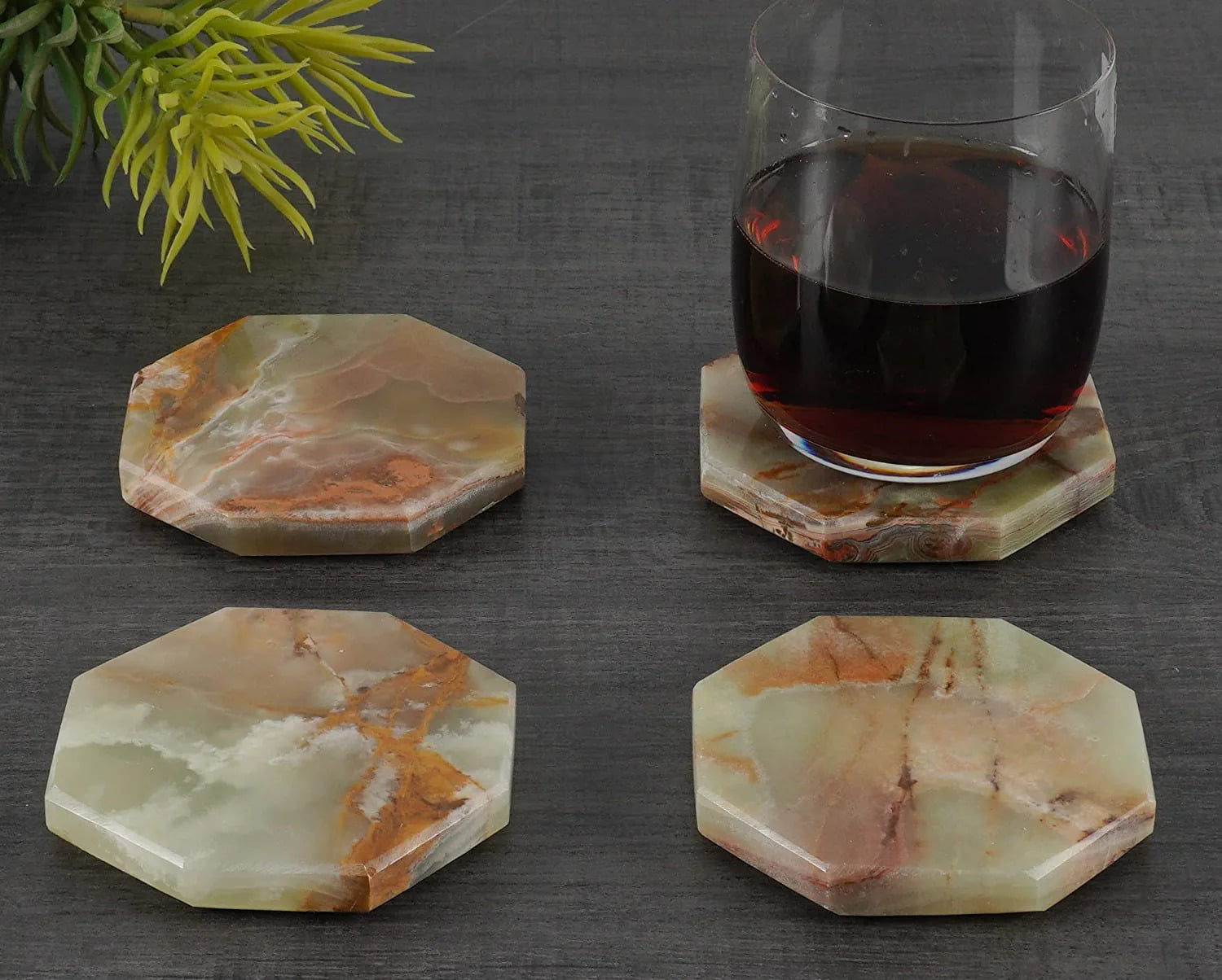 Radicaln Marble Coasters for Drinks Warming Coffee 3.5 Inches Set