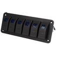 thumbnail image 4 of 6 Gang Rocker Switch, Protecció Contra Sobrecorriente IP65 Panel de Interruptor de Alternancia Led Retroiluminado Impermeiluminado Para Vehículos de 12-24V Yates SUV Camiones, 4 of 7