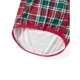 thumbnail image 6 of Elippeo Christmas Family Pajamas Matching Set Snowman Print Raglan Sleeve Tops and Elastic Plaid Pants Loungewear Soft Sleepwear, 6 of 9