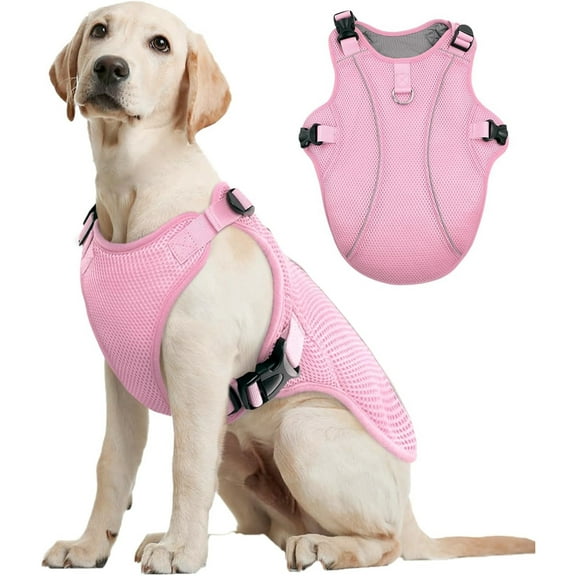 HQREA Dog Cooling Vest for Large Dogs, Reflective Pet Cooler Harness for Walking