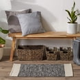 thumbnail image 3 of Design Imports CAMZ12631 2 x 3 ft. Hand-Loomed Rug, Black Variegated Border, 3 of 4
