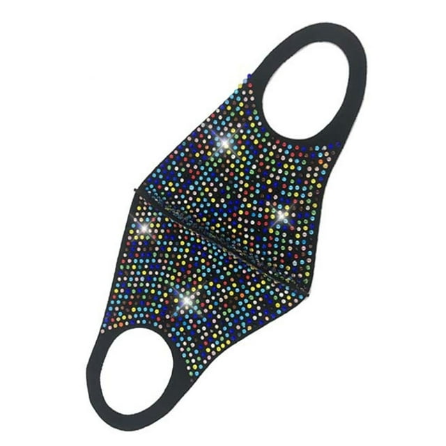 fastboy Unisex Rhinestone Cotton Face Mask Women Men Night Club Party Shining Rhinestone Mouth Mask