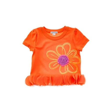 Flapdoodles girls Tulip Sleeve Top, 6X