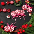 thumbnail image 6 of NOGIS 12Pcs Christmas Candy Cane Plastic Candy Decorations Peppermint Ornaments for Christmas Tree Candy Lollipop Craft Decor for Xmas Home Party Supplies (Pink), 6 of 6