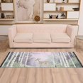 thumbnail image 2 of Yayeee Runner Rug for Bedroom 2'x6' Machine Washable Hallway Non Slip Mat, Purple Deer, 2 of 8