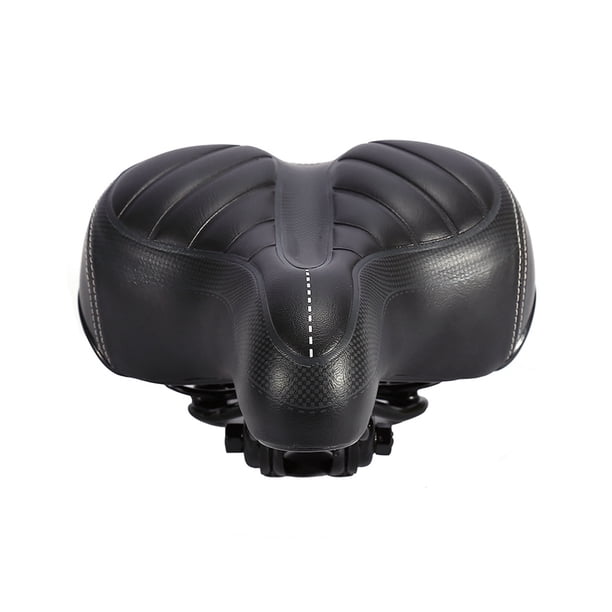 Sillín De Bicicleta Cojín Ultra Suave Asiento De Bicicleta De Montaña Más Grueso Negro Mate Perfecto Para Un Paseo Cómodo