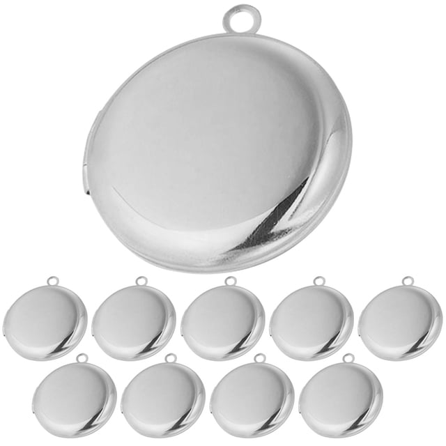 Miangastore Breloques pour Fabrication de Bijoux en Acier Inoxydable Lot de 10 1.2X1.1X0.2In