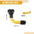 thumbnail image 4 of Unique Bargains 4 Pcs Car PVR50 Tubeless Tire Valve Stem Universal for Cars RV Bicycles Motorcycles Trailers Gold Tone, 4 of 8