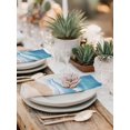 thumbnail image 6 of Blue Waves Cloth Napkins Washable Set of 6, Gradient Beach Abstract Oil Painting Art Reusable Dinner Table Napkins Cloth Bulk for Weddings Kitchen Restaurants Hotel Events Parties 20 x 20 Inch, 6 of 9
