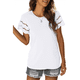 thumbnail image 2 of Camisetas de Corta con Encaje para Mujer, Blusas de Verano, Camisetas Informales Holgadas. XXL, 2 of 5