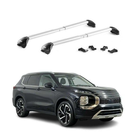 OMAC Roof Rack Cross Bars for Mitsubishi Outlander 2022-2024 Silver Carrier 2 Pcs