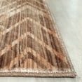 thumbnail image 4 of SAFAVIEH Infinity Foliage Chevron Polyester Area Rug, Taupe/Beige, 9' x 12', 4 of 8