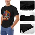 thumbnail image 6 of Chicken Daddy Official Men's Cotton Short Sleeve HD Print Tee for Casual T-Shirt Crew Neck Top Black M, 6 of 7