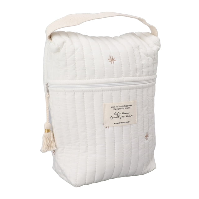 Bolsa De Pañales Bolsas Organizadoras, Bolsa De Maternidad Multifunción Mini Bolsa De Pañales Bolsa De Pañales Tote De Algodón Acolchado Bolsa De Pañales Linda Cochecito De