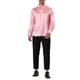thumbnail image 2 of CAMISAS DE VESTIR DE MANGA LARGA DE SATÉN PARA HOMBRE CON CUELLO EN V EN TALLA SLIM L ROSA, 2 of 6