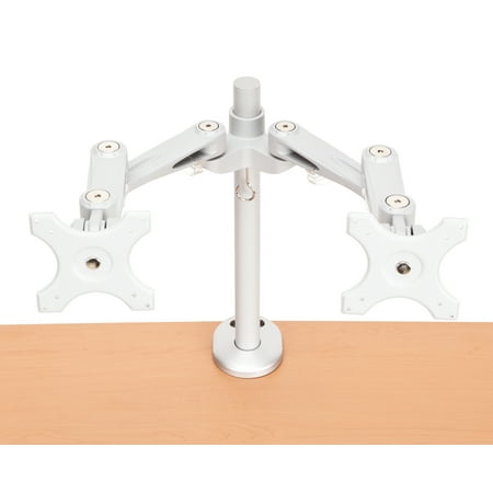 - MON-B-DBL-SVR Office Furniture Bolt Grommet multi-adjustable scratch Proof Mounted Dual Monitor LCD Arm Support two panels