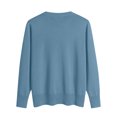 thumbnail image 5 of Women's Loose Fit V-Neck Long Sleeve Knit Sweater, Casual Pullover Top for Fall and Winter, Fashion Tunic Blouse, 5 of 5