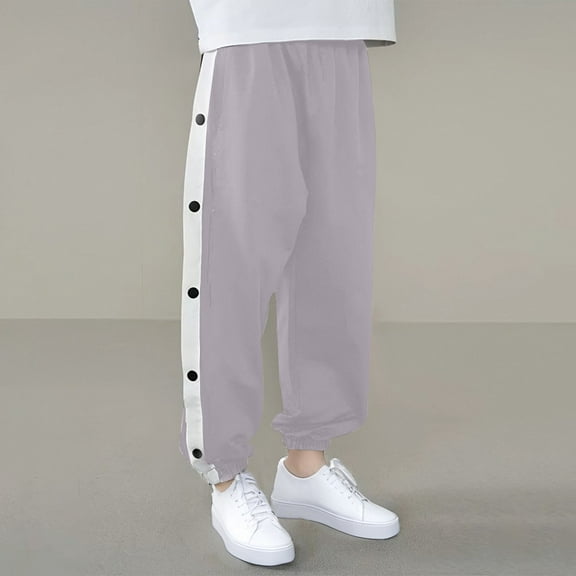 lmcalzta Girls Boys Sweatpants Open Bottom Fleece Lined with Pockets for Workout Gym Running Athletic 5-16 Years