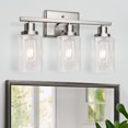 thumbnail image 2 of Luz para Tocador de Baño Ascher de 3 Luces Níquel Cepillado 120V, 2 of 9