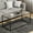 Black, variant on Tempered Glass Coffee Table - Minimalist Center Table for Living Room, Office - Modern Top With Sturdy Metal Frame & Open Storage - Easy Assembly, Gold