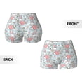 thumbnail image 3 of Sikiie Cute Rabbit And Heart Print Workout Shorts Women Scrunch Butt Gym Shorts Seamless High Waist Tummy Control Yoga Biker Athletic Shorts, 3 of 5